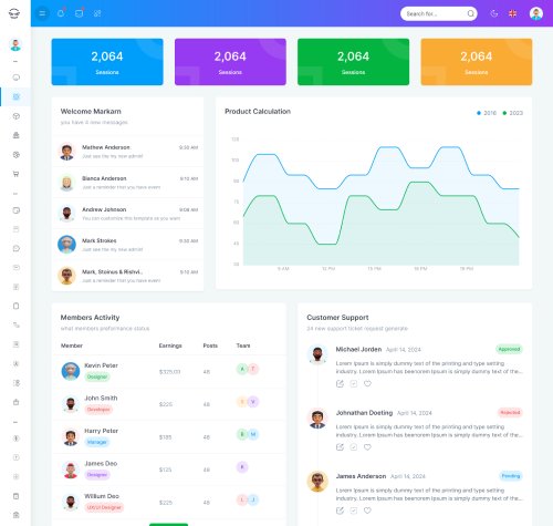 bootstrap admin template for crm